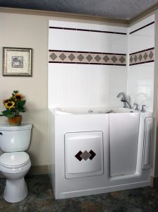 Orca walk-in tubs fit into your existing bathing space and look stylish.