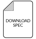A simple icon of a document with a folded corner, featuring the words "DOWNLOAD SPEC" in the center—ideal for Authentique Height Adjustable Bathtub product specifications.